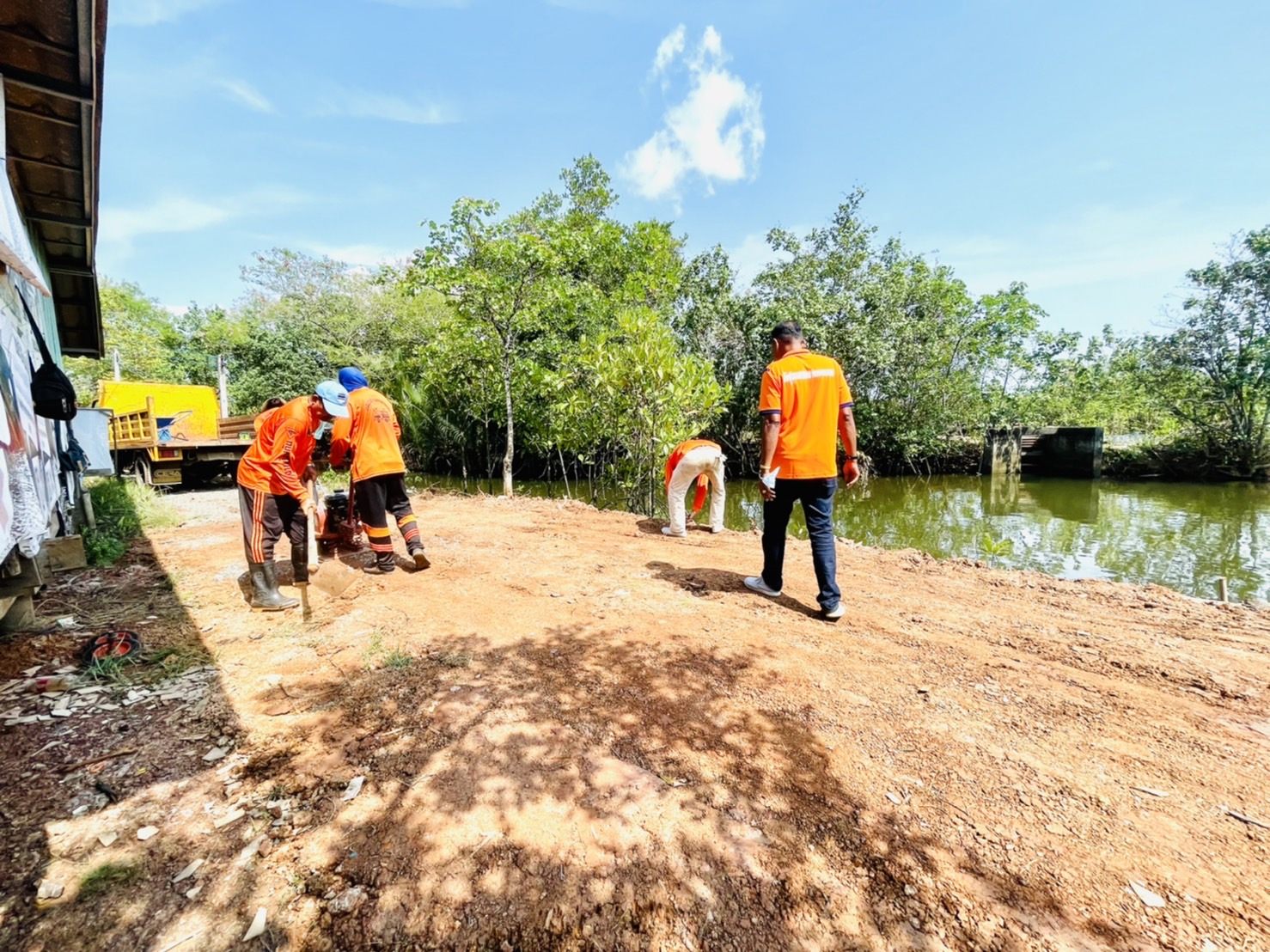 ปรับปรุงภูมิทัศน์ พื้นที่การท่องเที่ยวชุมชน ในตำบลหนองเสม็ด